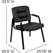 Flash Furniture Fundamentals Executive Guest Chair in Black