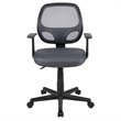 Flash Furniture Fundamentals Mid Back Mesh Back Office Swivel Chair in Gray