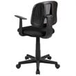 Flash Furniture Fundamentals Pivot Mesh Back Office Swivel Chair in Black