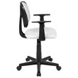 Flash Furniture Fundamentals Pivot Mesh Back Office Swivel Chair in White