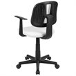 Flash Furniture Fundamentals Pivot Mesh Back Office Swivel Chair in White