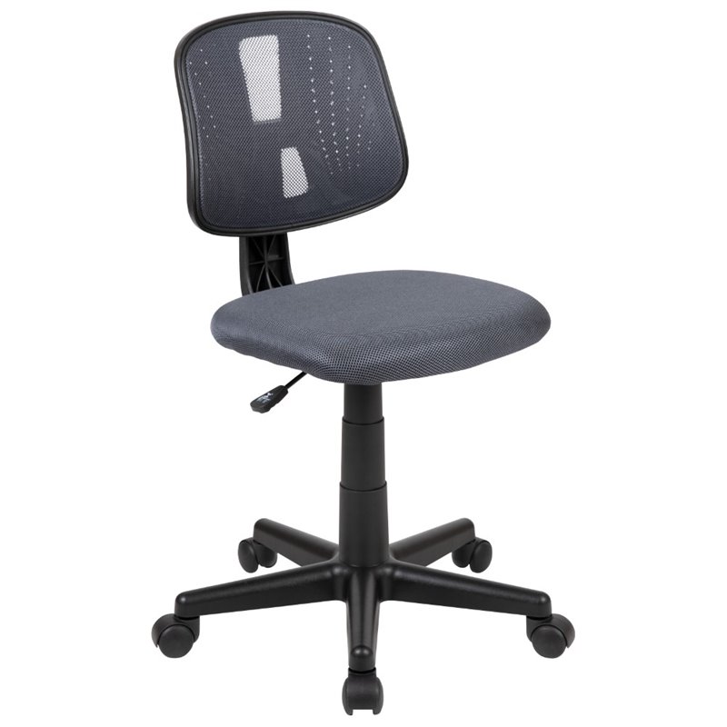Flash Furniture Fundamentals Pivot Mesh Back Office Swivel Chair in Gray