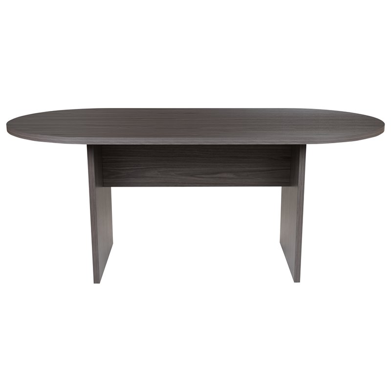 Flash Furniture 6' Conference Table in Rustic Gray