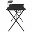 Flash Furniture Platform Gaming Desk with Cup Holder in Black