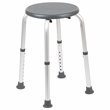 Flash Furniture Hercules Plastic Bath and Shower Stool in Gray