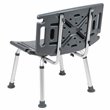 Flash Furniture Hercules Plastic Bath and Shower Chair in Gray