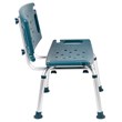 Flash Furniture Hercules Plastic Bath and Shower Chair in Navy