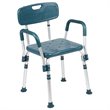Flash Furniture Hercules Plastic Quick Release Bath Chair in Navy