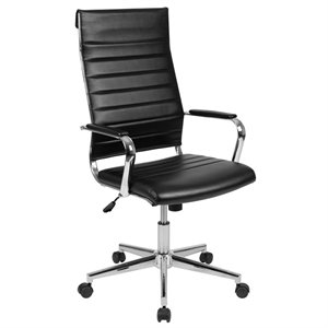 flash furniture metal leathersoft swivel office chair