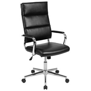 flash furniture metal leathersoft ergonomic office chair