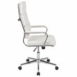Flash Furniture Metal Leathersoft Ergonomic Office Chair in White