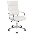 Flash Furniture Metal Leathersoft Ergonomic Office Chair in White