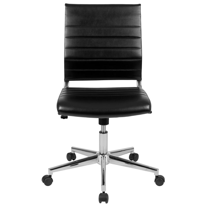 Flash Furniture Leathersoft Executive Office Chair in Black