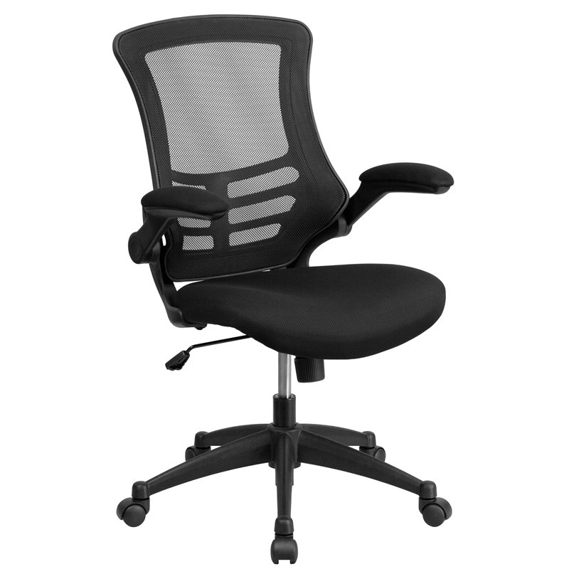 Flash Furniture 3 Piece Work from Home Office Desk Set in Black