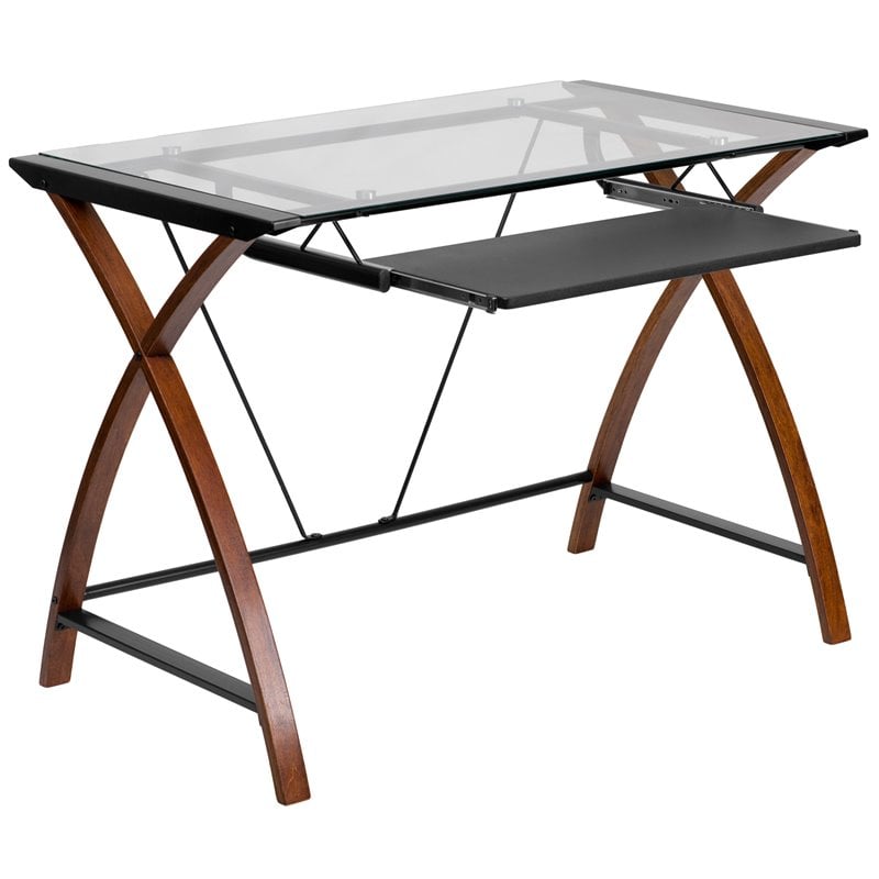 Flash Furniture 3 Piece Work from Home Office Desk Set in Black