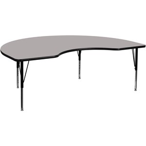 flash furniture high pressure laminate top activity table in gray