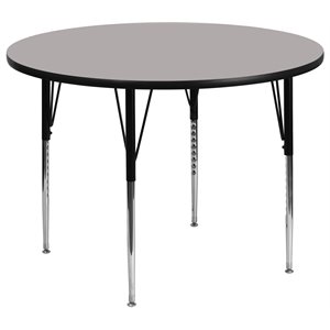 flash furniture high pressure laminate top activity table in gray