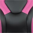 Flash Furniture X10 Adjustable Swivel Leathersoft Gaming Chair in Pink/Black
