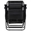 Flash Furniture Adjustable Mesh Zero Gravity Lounge Chair in Black (Set of 2)