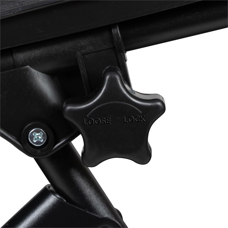 Flash Furniture Adjustable Mesh Zero Gravity Lounge Chair in Black (Set of 2)