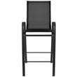 Flash Furniture Stackable Flex Comfort Patio Bar Stool in Black (Set of 2)