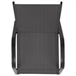 Flash Furniture Stackable Flex Comfort Patio Bar Stool in Black (Set of 2)