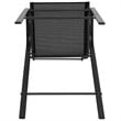 Flash Furniture Stackable Flex Comfort Patio Bar Stool in Black (Set of 2)