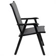 Flash Furniture Folding Portable Patio Sling Chair in Black (Set of 2)