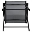 Flash Furniture Folding Portable Patio Sling Chair in Black (Set of 2)