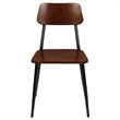 Flash Furniture Wooden Dining Side Chair in Mahogany (Set of 2)