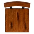 Flash Furniture Industrial Rustic Wooden Dining Side Chair in Walnut (Set of 2)
