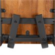 Flash Furniture Industrial Rustic Wooden Dining Side Chair in Walnut (Set of 2)