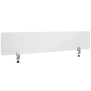 Flash Furniture 12&quot x 60&quot Clear Plastic Desk Partition