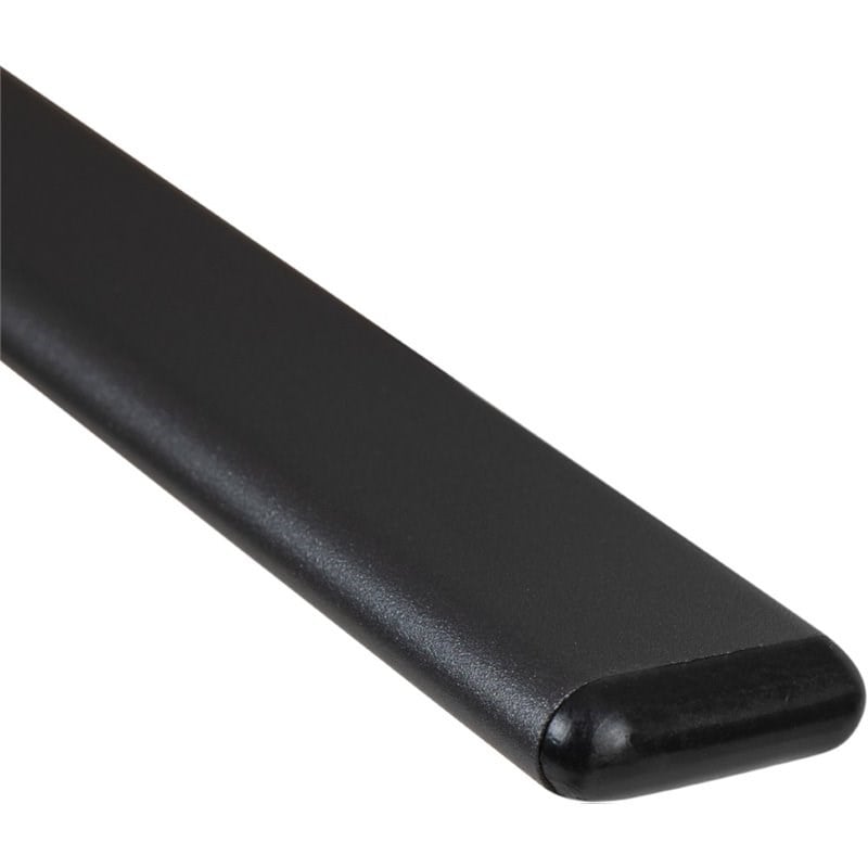 Flash Furniture Brazos Series Black Outdoor Metal Frame Stack Chair (Set of 4)