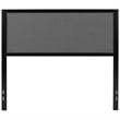 Flash Furniture Fabric Upholstered Full Metal Panel Headboard in Dark Gray