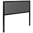 Flash Furniture Fabric Upholstered Full Metal Panel Headboard in Dark Gray
