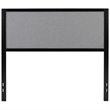 Flash Furniture Fabric Upholstered Full Metal Panel Headboard in Light Gray