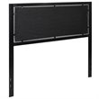 Flash Furniture Fabric Upholstered Full Metal Panel Headboard in Light Gray