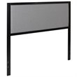 Flash Furniture Fabric Upholstered Full Metal Panel Headboard in Light Gray