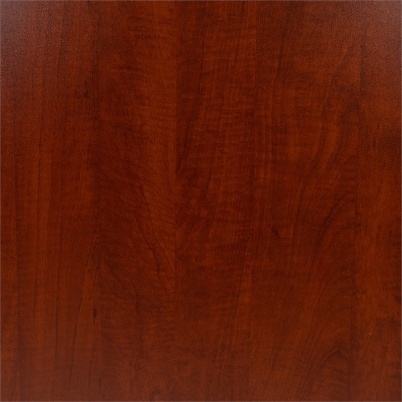 Flash Furniture 5 Piece Wooden Oval Conference Table Set in Cherry and Black