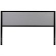 Flash Furniture Fabric Upholstered King Metal Panel Headboard in Light Gray