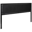 Flash Furniture Fabric Upholstered King Metal Panel Headboard in Light Gray