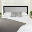 Flash Furniture Fabric Upholstered King Metal Panel Headboard in Light Gray