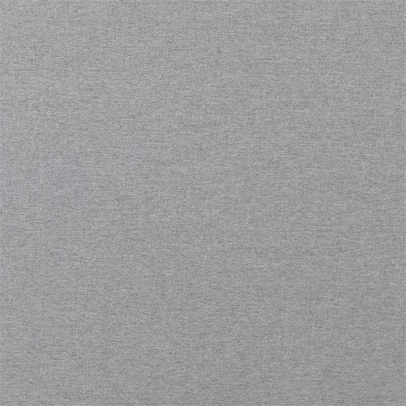 Flash Furniture Fabric Upholstered Queen Metal Panel Headboard in Light Gray