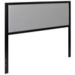 Flash Furniture Fabric Upholstered Queen Metal Panel Headboard in Light Gray