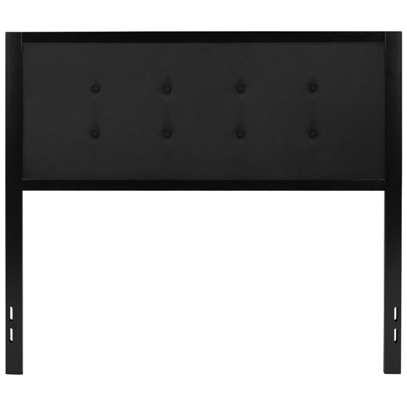 Flash Furniture Fabric Tufted Full Metal Panel Headboard in Black
