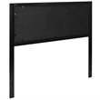 Flash Furniture Fabric Tufted Full Metal Panel Headboard in Black