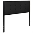 Flash Furniture Fabric Tufted Full Metal Panel Headboard in Black