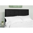 Flash Furniture Fabric Tufted Queen Metal Panel Headboard in Black