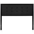 Flash Furniture Fabric Tufted Queen Metal Panel Headboard in Black